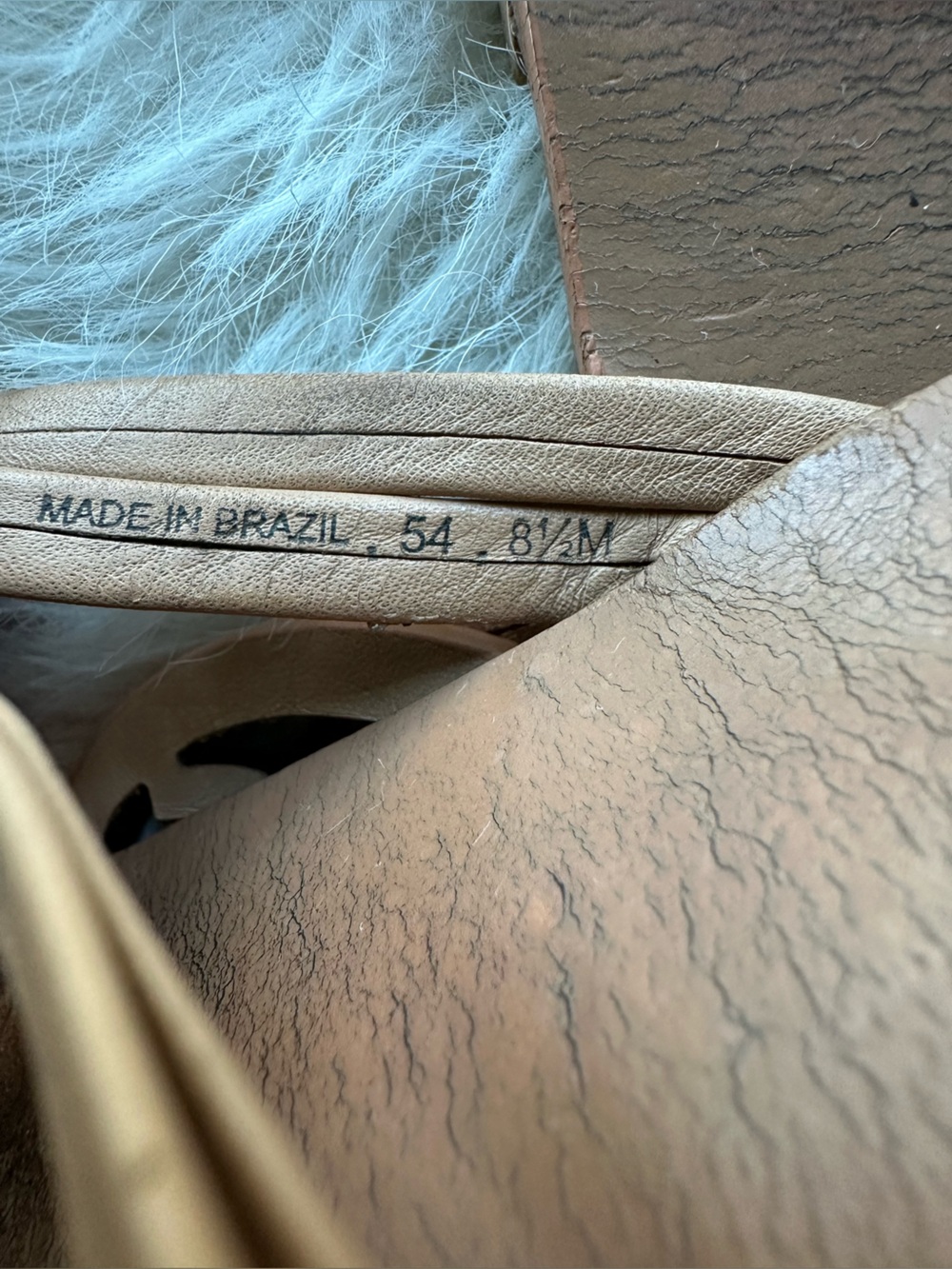 Tory Burch miller Tan Leather Logo Thong Sandals with Cutout Medallion Nude 8.5 - Picture 10 of 14